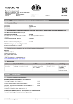 Sicherheitsdatenblatt (SDS)